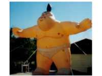 sumo wrestler cold-air advertising balloon